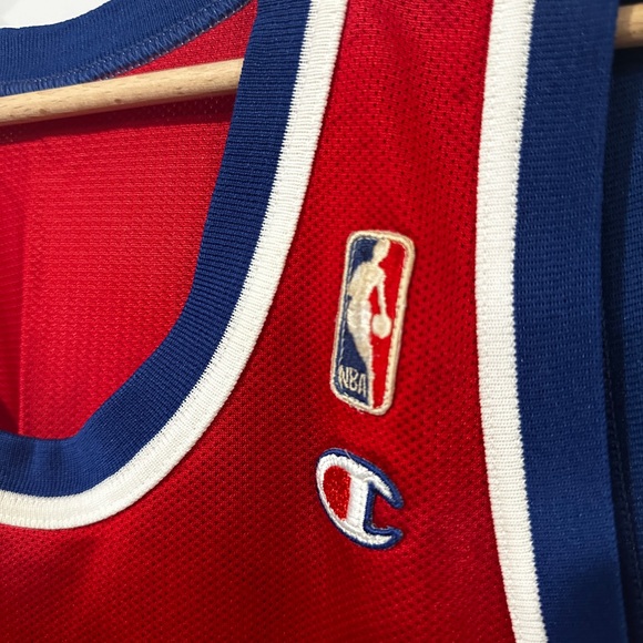 VTG 90s Chris Webber Bullets Champion Jersey - Picture 4 of 5